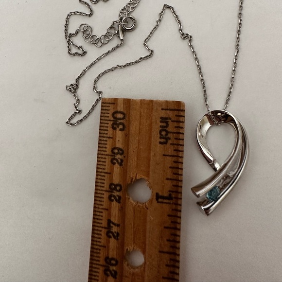 💎Real yellow topaz 925 silver swirl necklace - Picture 5 of 7